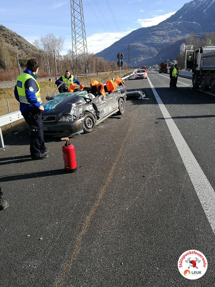 Verkehrsunfall Autostrasse Susten